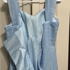 Bridesmaid wedding dresses baby blue matching small and medium